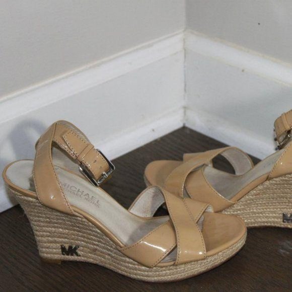 Michael Kors Shoes - Michael Kors Tan 4" Wedge